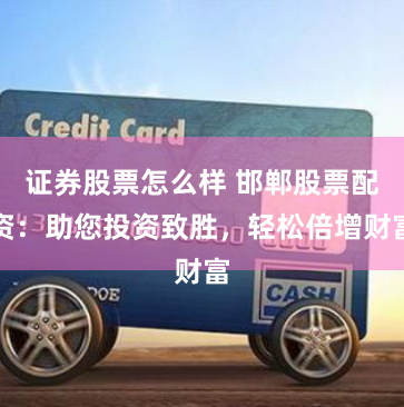 证券股票怎么样 邯郸股票配资：助您投资致胜，轻松倍增财富